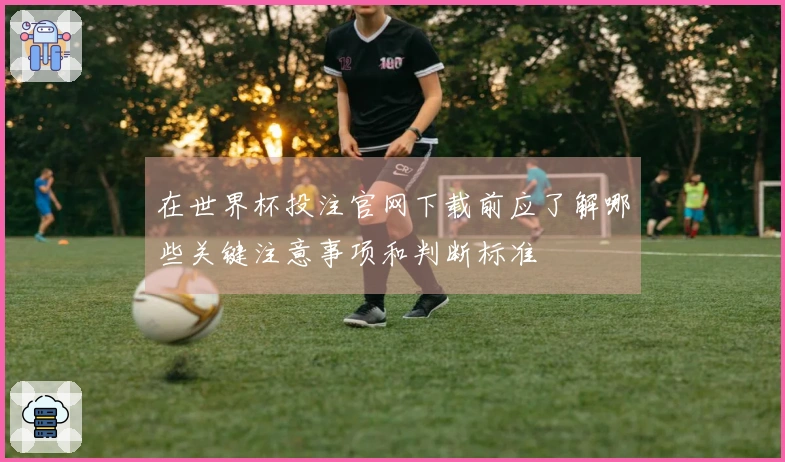 在世界杯投注官网下载前应了解哪些关键注意事项和判断标准